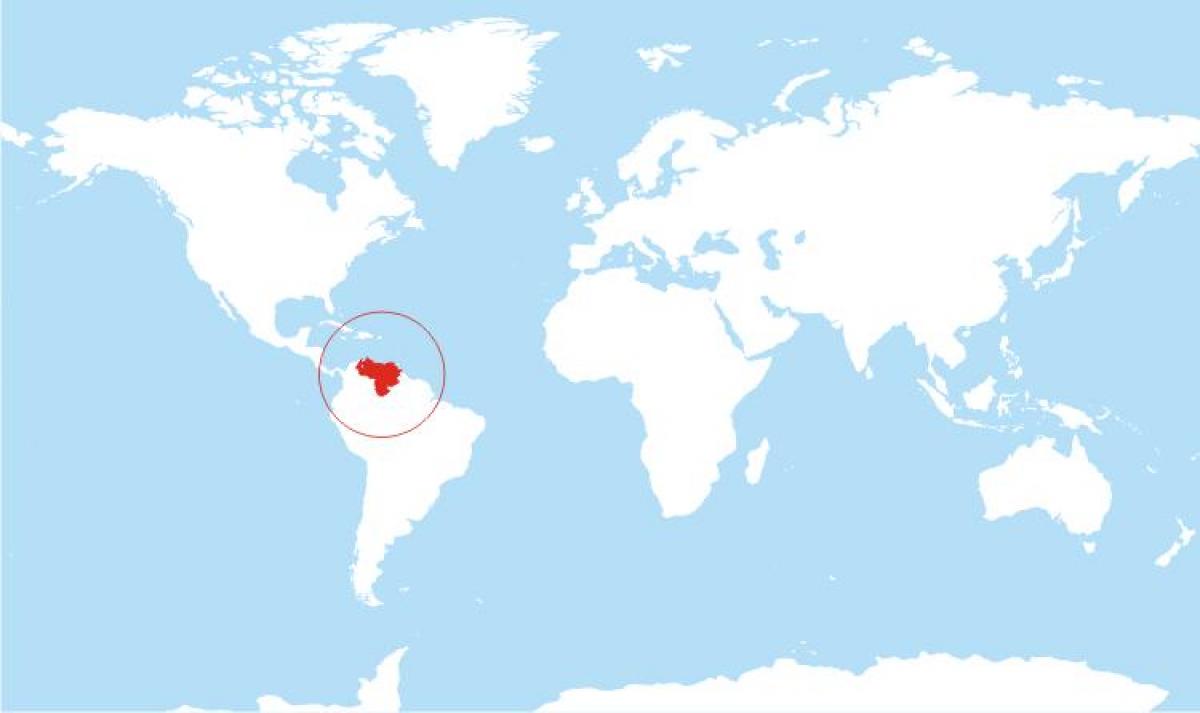 แผนที่ของเวเนซุเอลา name ตำแหน่งของโลก